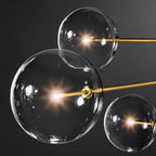 Glass Globe Mobile Eight-Arm Chandelier 79" - Yami Lightings