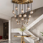 Pearl Round Chandelier - Yami Lightings