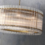 Marcia Glass Round Chandelier D37" - Yami Lightings