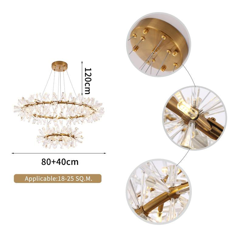 Kylia Ring Crystal Chandelier - Yami Lightings