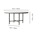 Thaddeus Marble Round Dining Table