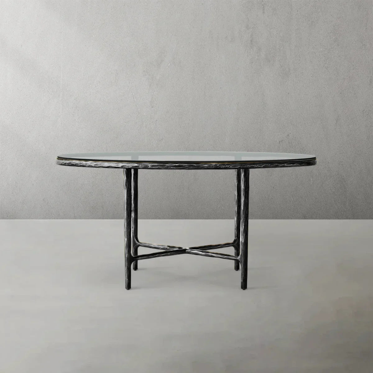 Thaddeus Glass Round Dining Table