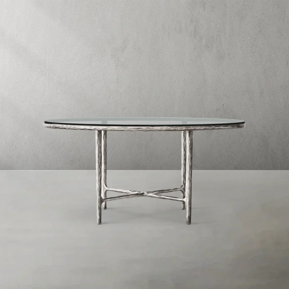 Thaddeus Glass Round Dining Table