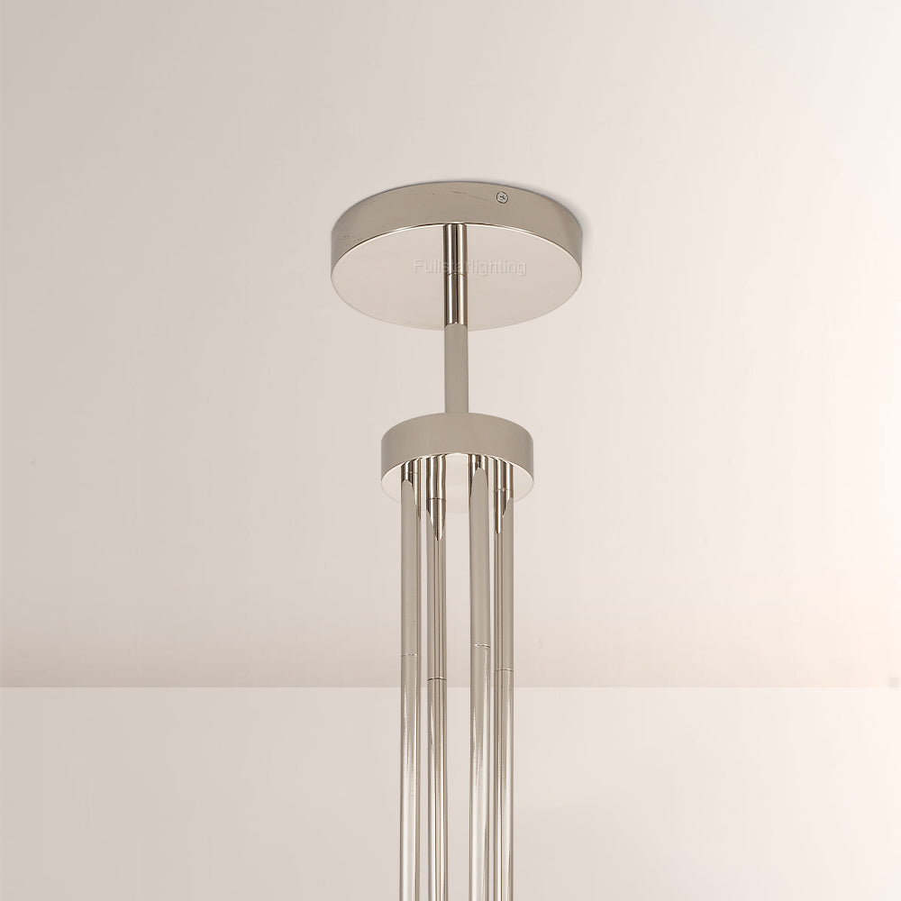 Cannele Glass Round Chandelier 36''