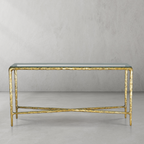 Thaddeus Rectangle Glass Console Table 60" 72"